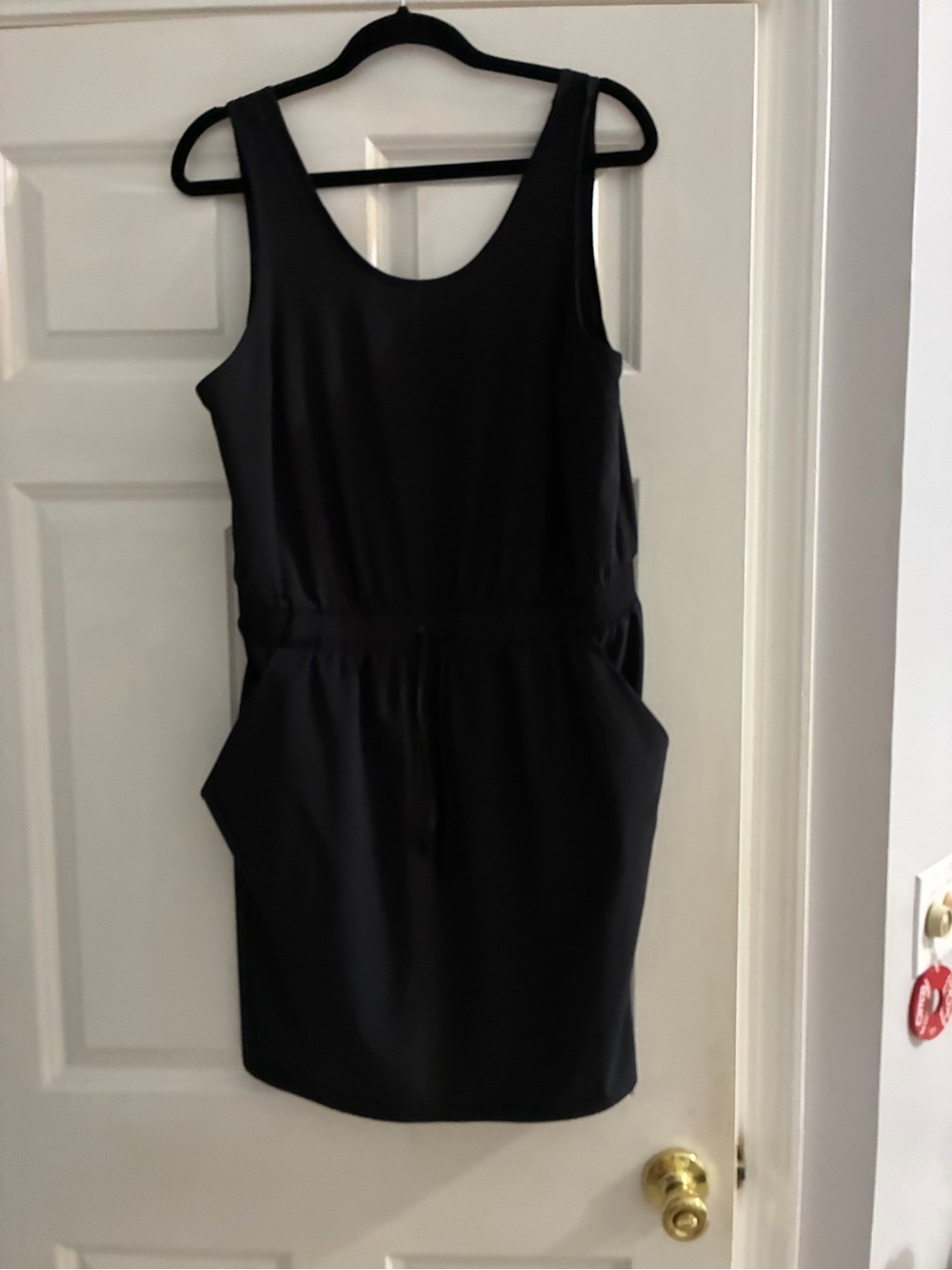 all in motion Black Sleeveless Mini Dress with Pockets